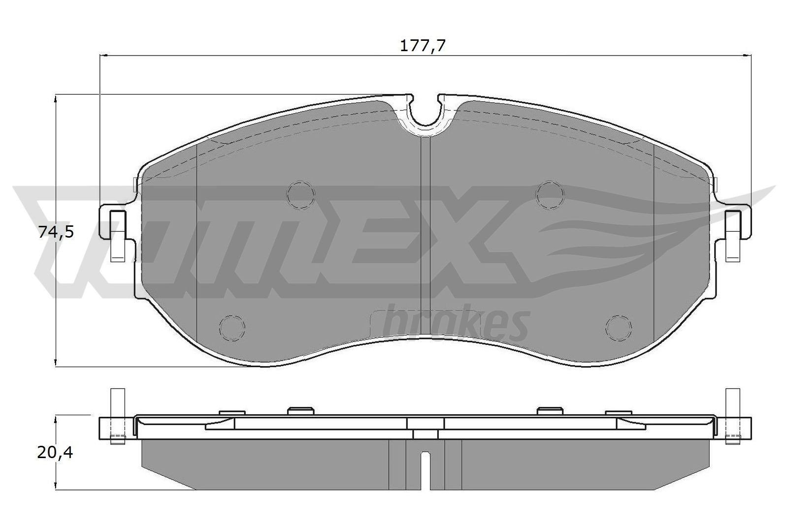 TOMEX Brakes Bremsbelagsatz, Scheibenbremse